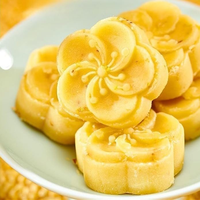 Authentic Osmanthus Cake,Traditional Chinese Handmade Pastries (5/10/20/50bags) Dim Sum,Healthy breakfast Bread,Vegan,Snack Cakes,Desserts,Delicious Sweets Festival Gifts (5bags)