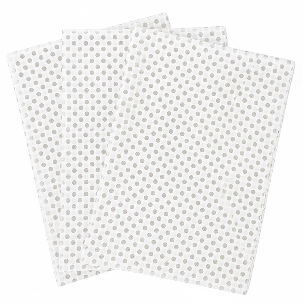 20 Sheets Silver Tissue Paper 20" x 28" Bulk Gift Wrap for Gift Bags, Graduation, Birthday & Holiday Party Decorations (Silver)