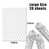 20 Sheets Silver Tissue Paper 20" x 28" Bulk Gift Wrap for Gift Bags, Graduation, Birthday & Holiday Party Decorations (Silver) view 2