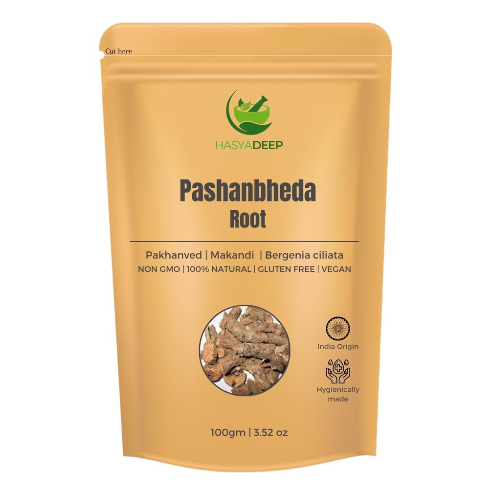 Hasyadeep Pashanbheda Roots | Bergenia Ciliata (50gm/1.76oz)