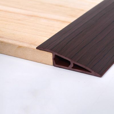 10FT/3meter Floor Transition Strip Vinyl Door Threshold Flooring Transition Self Adhesive Carpet Edging for Laminate Doorway Edge Height Threshold Ramps(Size:12-15mm,Color:Black Walnut)