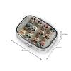 Sugar Skulls Travel Pill Organizer,2 Compartments Portable Pill Case, Small Pill Container for Pocket Purse view 3