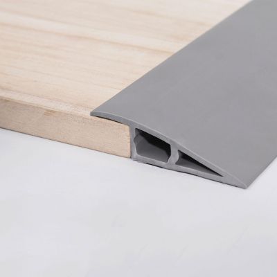 10FT/3meter Floor Transition Strip Vinyl Door Threshold Flooring Transition Self Adhesive Carpet Edging for Laminate Doorway Edge Height Threshold Ramps(Size:7-10mm,Color:Grey)