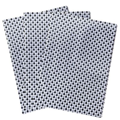 20 Sheets Black Tissue Paper 20" x 28" Bulk Gift Wrap for Gift Bags, Graduation, Birthday & Holiday Party Decorations (Black)