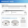 Shower Grab Rails, 40cm 50cm 60cm Grab Bar for Bathtub, MAX Hold 120 KG Toilet Handles for Senior, Bathroom Safety Grip for Elderly, 80cm 1m 1.2m 150cm Stairs Handrail Railing(3.3 FT) view 2