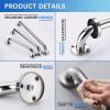 Shower Grab Rails, 40cm 50cm 60cm Grab Bar for Bathtub, MAX Hold 120 KG Toilet Handles for Senior, Bathroom Safety Grip for Elderly, 80cm 1m 1.2m 150cm Stairs Handrail Railing(3.3 FT) view 3