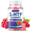 MEENCCD 5-HTP Gummies 300mg, 5-HTP Supplement with 200mg L-Theanine & 50mg GABA, GABA Supplements for Adults, Sugar Free, Raspberry Flavor, 60 Count view 1