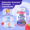 MEENCCD 5-HTP Gummies 300mg, 5-HTP Supplement with 200mg L-Theanine & 50mg GABA, GABA Supplements for Adults, Sugar Free, Raspberry Flavor, 60 Count view 4