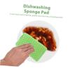 Beatifufu Dishwashing Sponge Pad Non-Scratch Scouring Scrubber for Kitchen and Household Cleaning Multi-Purpose Decontamination Tool for Dishes and Non-Stick Cookware Green Material view 3