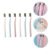 Beatifufu 6pcs Hard Hair Toothbrushes for Adults Portable Teeth Cleaning Brushes with Non-Slip Handle Deep Stains Removing Bulk Travel Oral Care view 3