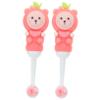 BCOATH 2pcs Soft Bristle Toothbrushes with Bear Handle Cute Manual Brush for Ages Gentle Round Head Teeth Cleaning for Sensitive Gums view 1
