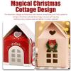 6 Pack Christmas Wonderland Cottage Gift Box, 3D Pop Up Christmas House Gift Boxes, 7.87 x 7.87 x 7.08 Inches Large House Shaped Gifts Boxes with Handle, Xmas Ornaments Cardboard (A-B-6PCS) view 2