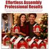 6 Pack Christmas Wonderland Cottage Gift Box, 3D Pop Up Christmas House Gift Boxes, 7.87 x 7.87 x 7.08 Inches Large House Shaped Gifts Boxes with Handle, Xmas Ornaments Cardboard (A-B-6PCS) view 4