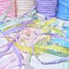 10MM Polyester Ribbon,10.9Yard Double Fringe Wave Ribbon for Gift Wrapping Crafts Wedding Decor Bouquet Floral Arrangement view 3