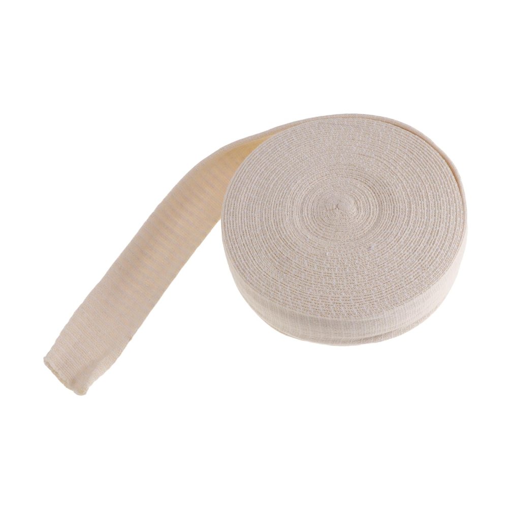 Anneome High Elastic Tubular Cotton Bandages for Men Adults Beige Non-Woven Wraps for Wrist Hand Foot Support Sprains Swelling Relief Athletic Use