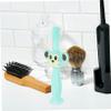 IWOWHERO Training Toothbrush with Soft Full Bristles Silicone Teether for Teeth Cleaning Gum Relief Handle Grip for Boy Girl Years Green view 3
