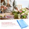 ORFOFE 15 Sheets Neon Blue Cellophane Wrap Decorative Wrapping Paper for Flower Bouquets and Present Boxes Creative Packing Paper for Wrapping and Festive Decorations view 3