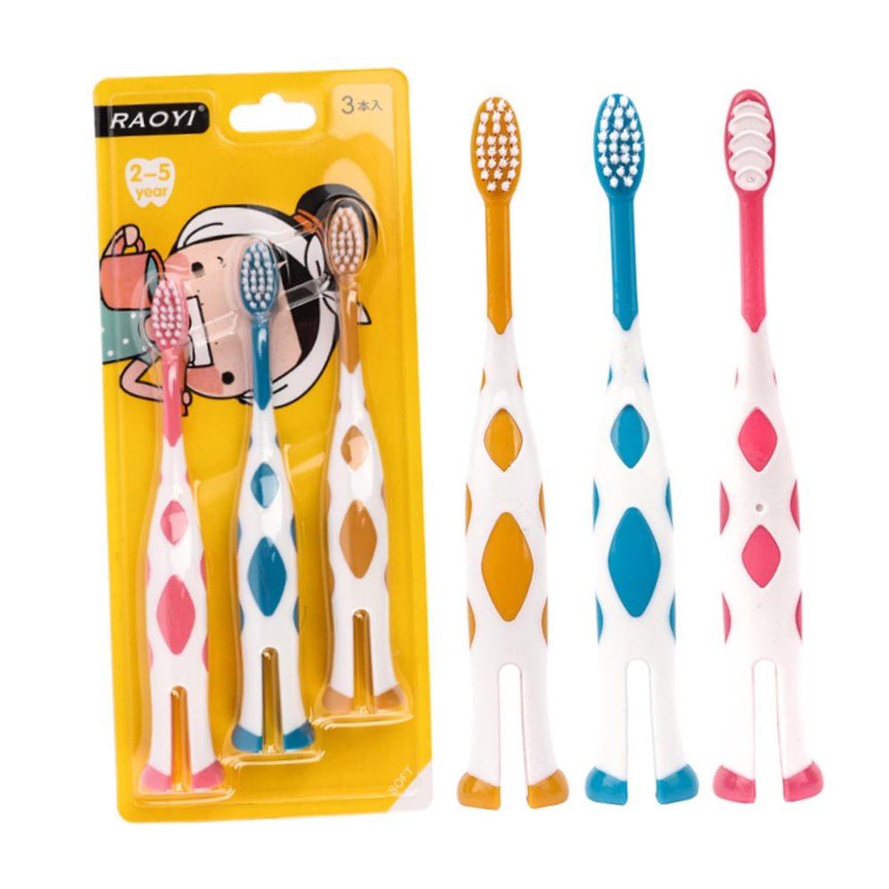 Beatifufu 6pcs Soft Bristle Toothbrush for Ages Comfortable Non-Slip Handle Cartoon Design Oral Care Brushes for Boys