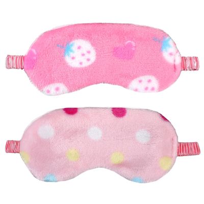 2PCS Plush Sleeping Eye Mask Soft Plush Eye Mask Fuffy Eye Cover Comfortable Sleep Mask Blindfold Rainbow Faux Fur Eye Shade for Women, Men and Kids Travel Nap Sleeping
