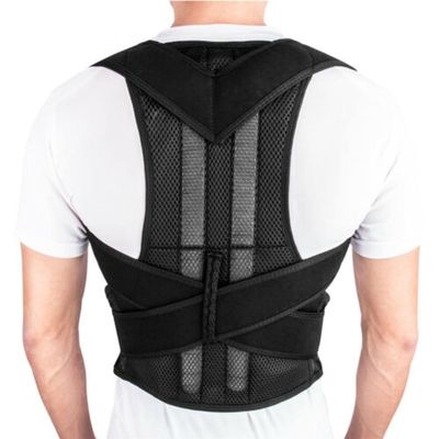 S-5XL Plus Size Back Posture Corrector Fully Back Support Brace Shoulder Straightener Improves Posture and Lumbar Support for Upper and Lower Back Pain Relief