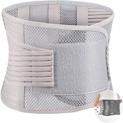 Lightweight Back Brace With 2 Support Panels For Lower Back Pain Relief, Breathable Mesh Material With Dual Lumbar Pads, Adjustable Lumbar Support For Men And Women, Black
