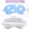 2PCS Plush Sleeping Eye Mask, Soft Plush Eye Mask, Fuffy Eye Cover Comfortable Sleep Mask Blindfold Rainbow Faux Fur Eye Shade for Women, Men and Kids Travel Nap Sleeping view 2