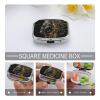 Gold Thread Style Pill Organizer Metal Pill Box - 2 Compartments, Sleek & Portable Medicine Case for Travel, Daily Use view 4