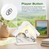 3 in 1 Singing Bird Box, Nature Sound Box with Motion Sensor, LED Lights, Timer, 12 Soothing Songs, Portable Birds Chirping Box White Noise Sound Therapy for Bathroom, Home, Adult Relaxing (0-90dB) view 4