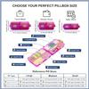 2026 New Extra Large Pill Box with Medicine Labels Travel Essentials Daily Med Container Mini Medication Organizer Storage Organizer Case 7 Day Pill Organizer(Blue+Pink+Purple) view 2