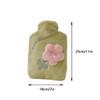 Water-Fillable Hot Water Bottle Portable Plush Cute Hot Water Bottle with Lid Warm Compress for Winter Hand Warmer Reusable(Blue) view 2