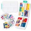 2026 New Extra Large Pill Box with Medicine Labels Travel Essentials Daily Med Container Mini Medication Organizer Storage Organizer Case 7 Day Pill Organizer(White) view 1