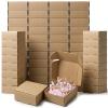 200 Pcs Paper Mini Gift Boxes Bulk 2.16'' x 2.16'' x 0.98'' Mini cardboard Boxes Ornament Shipping with Lids Packaging Tuck Top Mailer Present Soap Small Box for Art Crafts Favor Ring Earring Jewelry view 1