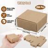 200 Pcs Paper Mini Gift Boxes Bulk 2.16'' x 2.16'' x 0.98'' Mini cardboard Boxes Ornament Shipping with Lids Packaging Tuck Top Mailer Present Soap Small Box for Art Crafts Favor Ring Earring Jewelry view 2