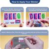 2026 New Extra Large Pill Box with Medicine Labels Travel Essentials Daily Med Container Mini Medication Organizer Storage Organizer Case 7 Day Pill Organizer(Purple) view 3