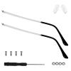 1 Pair Glasses Repair Kit with Screws Arm Replacement Sunglass Parts Arms Screw Glass Screwdriver Eyeglass Legs Temples(Silver) view 1