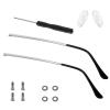 1 Pair Glasses Repair Kit with Screws Arm Replacement Sunglass Parts Arms Screw Glass Screwdriver Eyeglass Legs Temples(Silver) view 2
