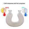 1PC Hot Water Bottle with Cover, Leak-Proof Fluffy U-Shaped Hot Water Bottle for Neck Shoulder, Fillable Bed Pouch for Warmth Comfort view 2