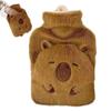 1PC Hot Water Bottle Cute, 1000ml Leakproof Capybara Hot Water Bottle with Cover, Ultra-Soft Touch, Ideal for Menstrual Cramps/Hand & Feet Warmer view 1