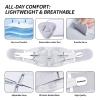 RockloookY Lower Back Brace for Women Men, Adjustable Lumbar Support with Ergonomic Metal Stays for Work,Lifting,Drive,Fitness, Breathable Fabric Support Belt with 3D Pad, Grey,Size L,Waist 38"-45" view 4