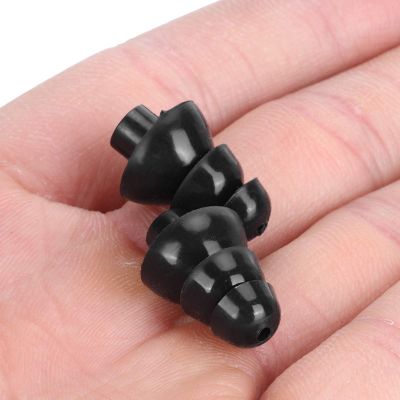 Acouto Reusable Silicone Ear Plugs Sleeping Black Ear Plugs Reusable Noise Reduction Swimming Earplugs with Filter Noise Cancelling Adults - Health & HouseholdHealth CareEar