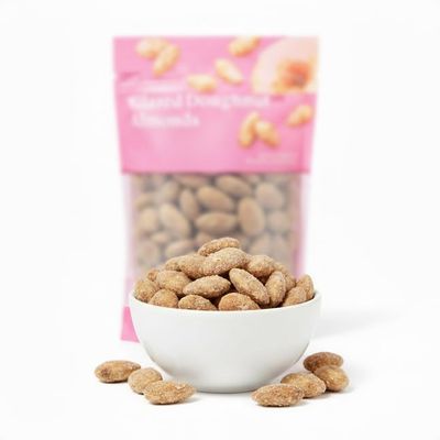 Powdered Sugar Donut Flavored Cashews, Sweet Glazed Coated Nuts, Gluten Free Crunchy Candy Snack, Easter Basket Stuffer Gift, GG 6oz Bag