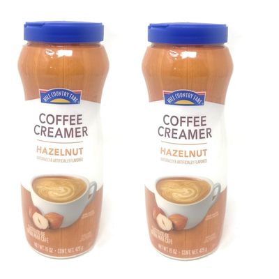 Hill Country Fare Flavored Powdered Coffee Creamer - 2 pack (Hazelnut 15oz)