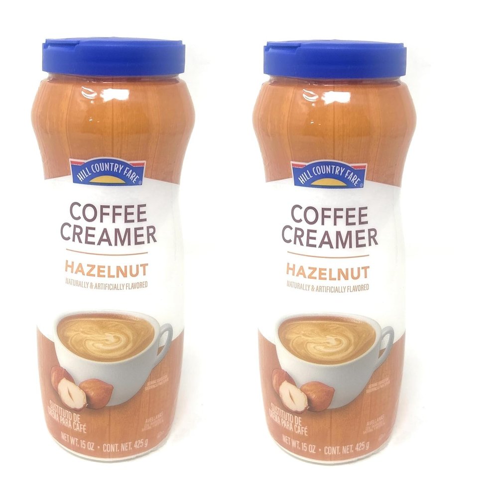 Hill Country Fare Flavored Powdered Coffee Creamer - 2 pack (Hazelnut 15oz)