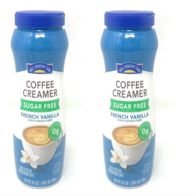 Hill Country Fare Flavored Powdered Coffee Creamer - 2 pack (French Vanilla Sugar Free 10.2oz)