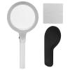 10X Handheld Magnifying Glass, 12 LED Illuminated Lighted Magnifier for Reading, 5X 10X Magnifying Lens with Ergonomic Handle, Metal Frame Magnifier for Seniors view 1