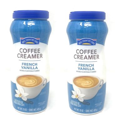 Hill Country Fare Flavored Powdered Coffee Creamer - 2 pack (French Vanilla 15oz)
