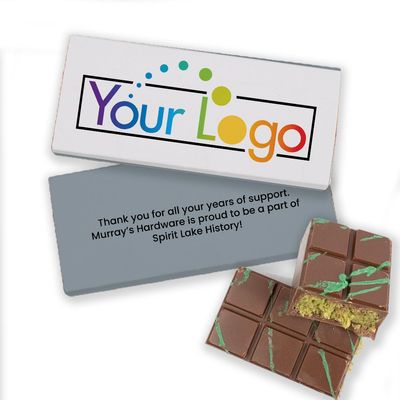8 Count Promotional Add Your Logo Dubai Chocolate Bar Favor For Giveaways, Personalized Candy Favors, Candy Buffets, Event Table Treats & More (1.9lb) - Silver