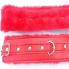 Sports Equipment Accessories, Adjustable Size, Sports and Fitness Wristbands, Red Leather Wristbands, Comfortable Plush Lining view 4