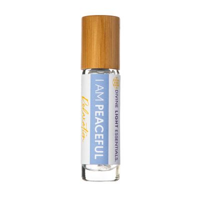 I Am Peaceful Essential Oil Elixir Relaxation Calm Support Aromatherapy Roller Bottle