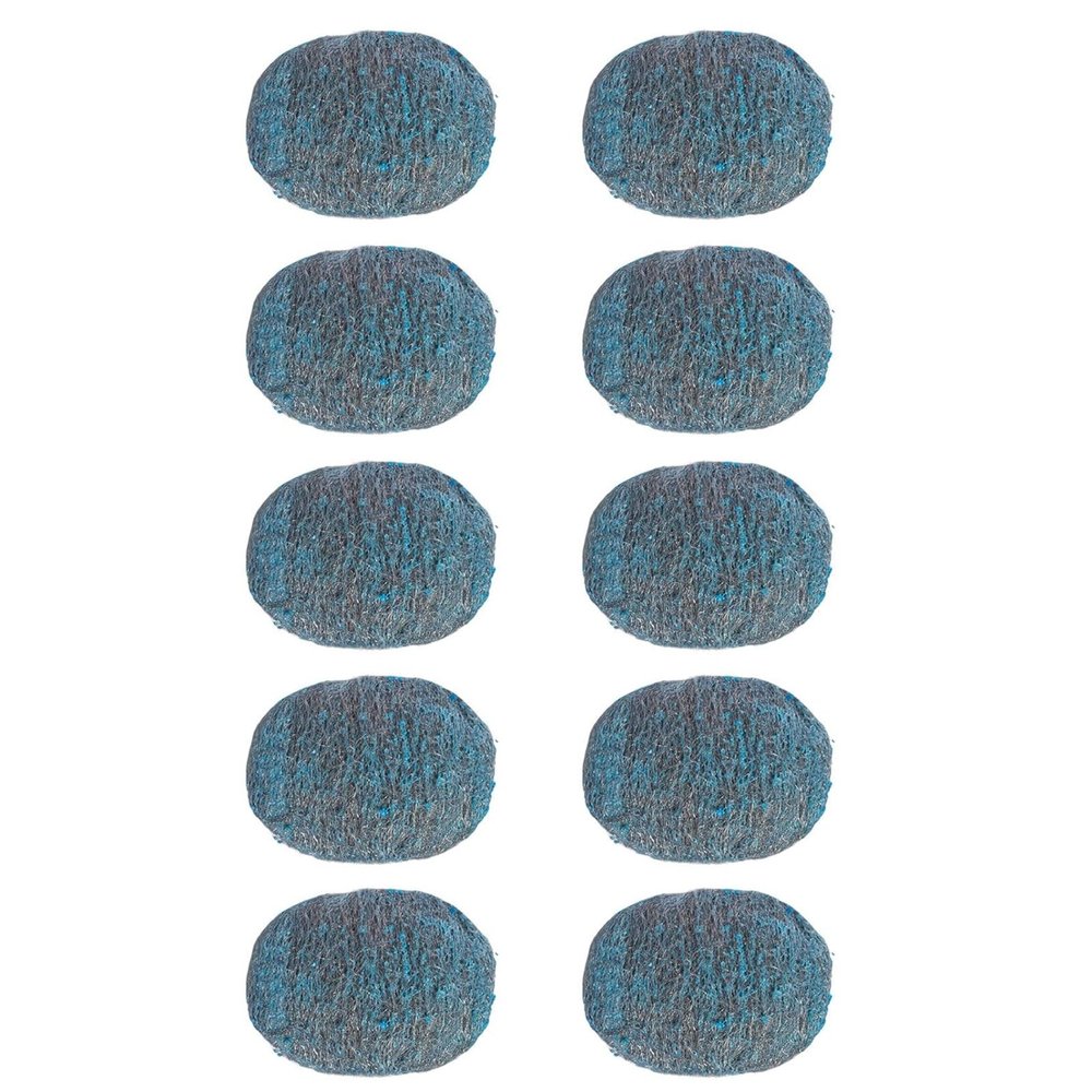 10 Count Strong Metal Cleaning Steel Wool Multi-Purpose Cleaners For Indoor Cookware And Outdoor Cooking Area Maintenance Heavy Duty Steel Wool Scrubber For Cookware